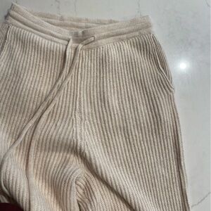 Jonathan Simkhai 'Nina' Ribbed Knit Jogger Pants Wool & Cashmere Blend XS/S